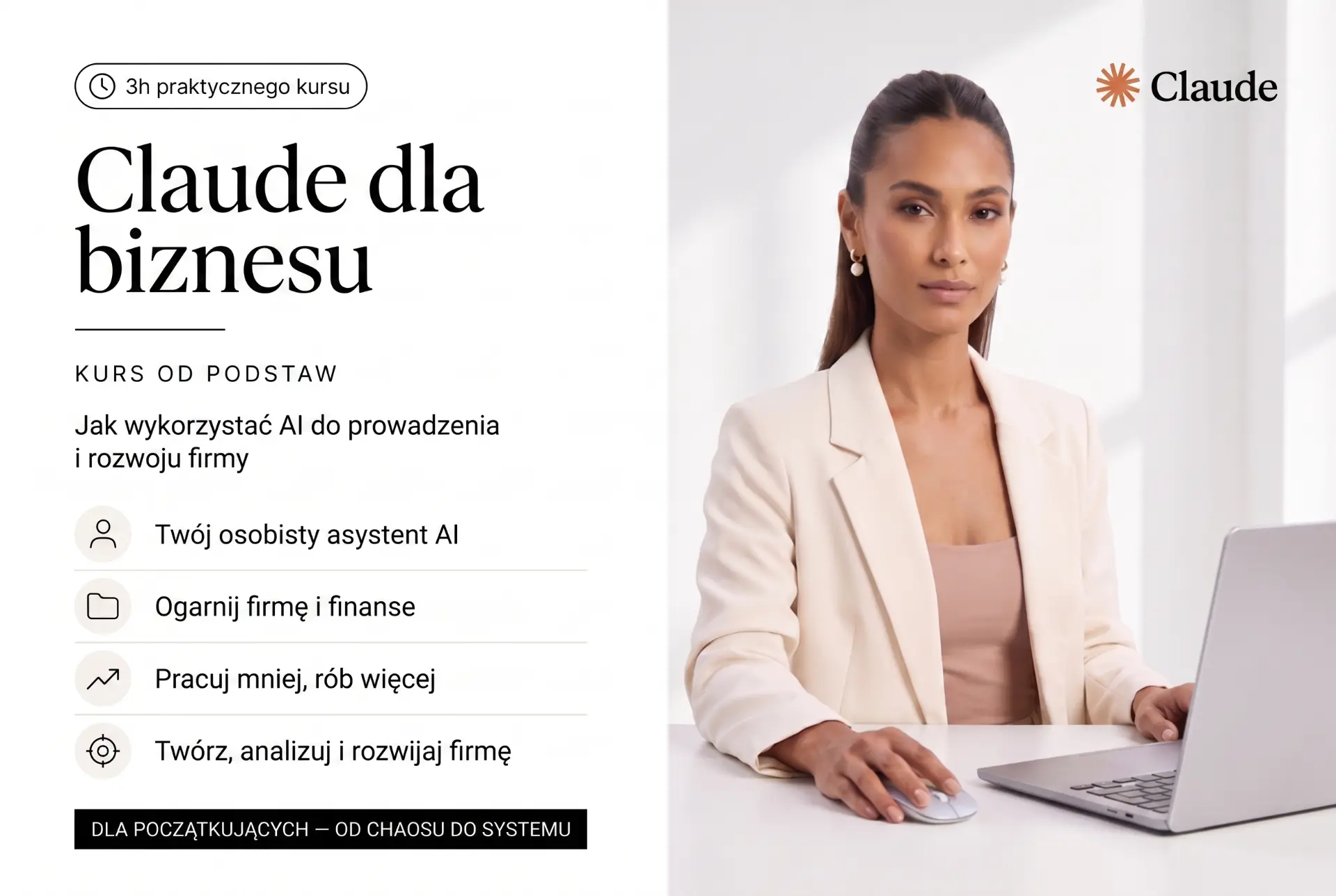 Claude dla biznesu — kurs od podstaw