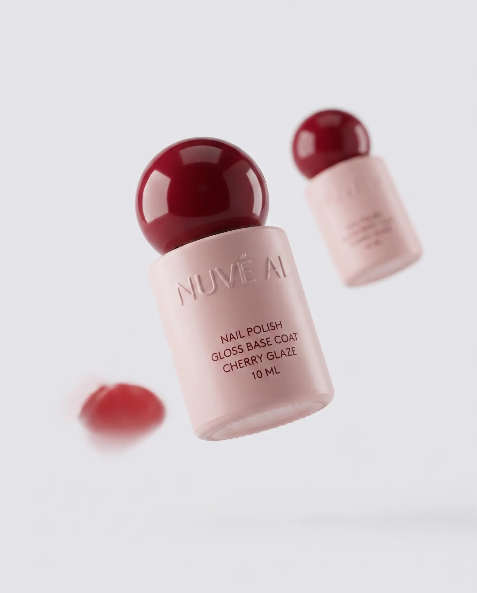 Packshot lakieru do paznokci w ruchu — AI